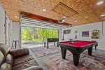 Game Room with Pool Table, Fooseball, Pac-Man, Darts and More