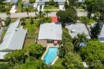 Aerial of Private Pool Home