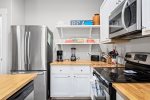 Fully equipped kitchen for all your cooking needs