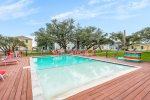 Walk in style community pool 