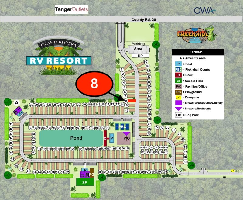 RV Lots For Rent/Sale Foley, Alabama Grand Riviera RV Resort